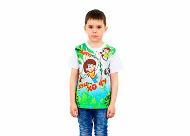 Детская футболка для мальчика с принтом «ЛЕЧУ КУДА ХОЧУ»